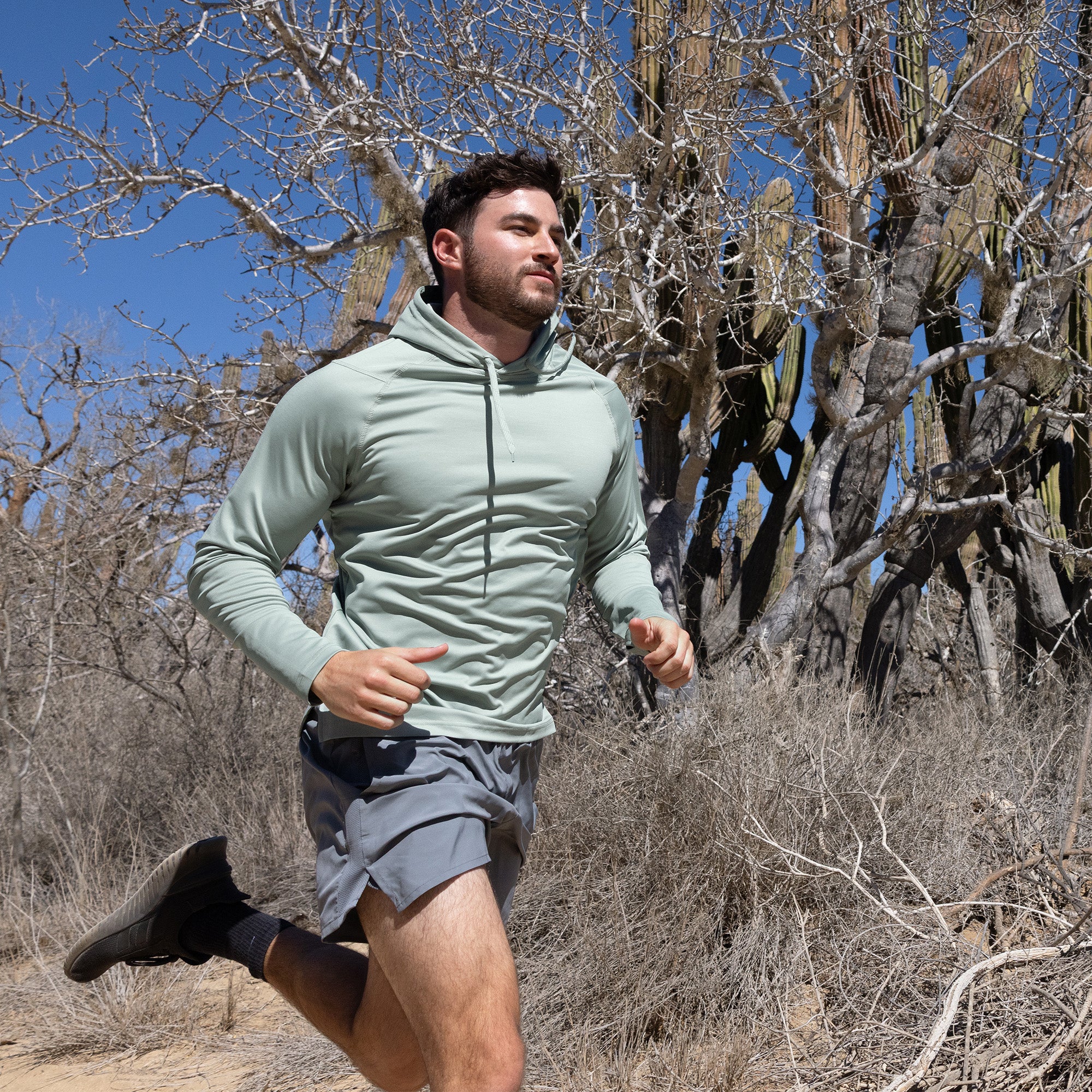 Men's UPF 50+ Hooded Sun Shirt